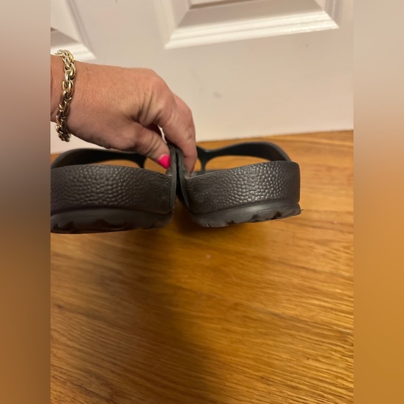 Birkenstock Honolulu Waterproof Eva Rubber Charcoal Gray Sandals Slip On Sz 39 - Picture 5 of 7